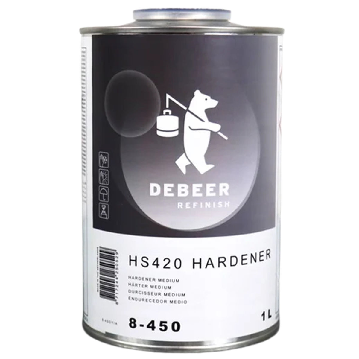 8-450 - Durcisseur DEBEER standard HS420 1L pour vernis 8-714 et 8-615