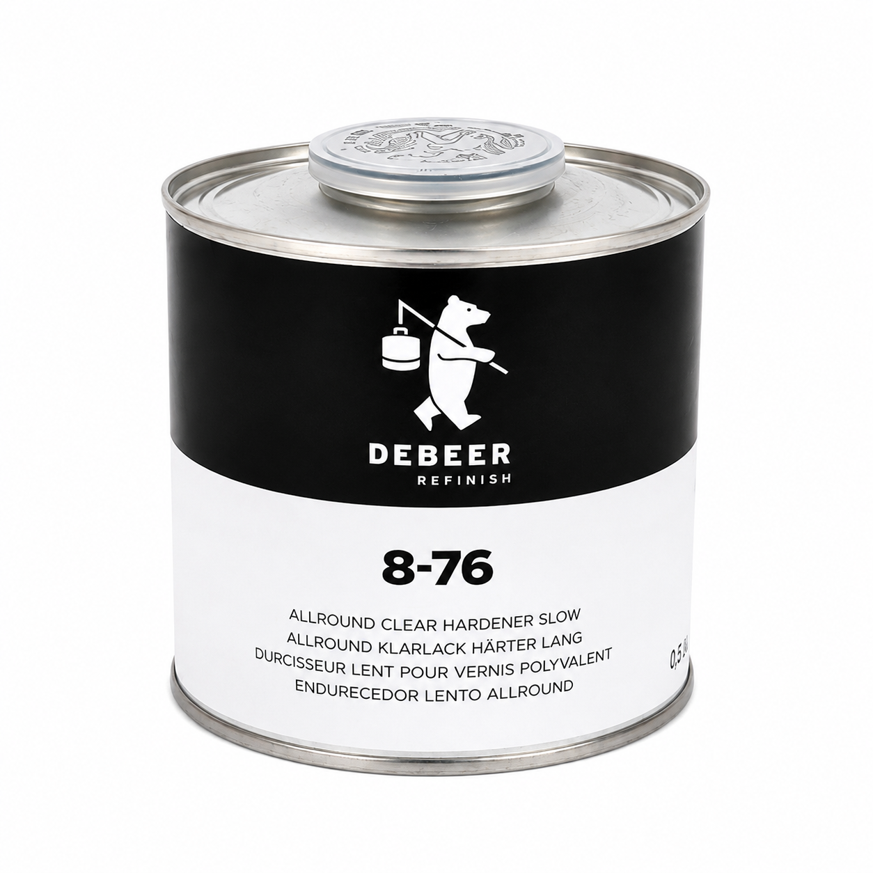 8-76/0.5 - DEBEER Indurente lento 0.5L per trasparente Allround 8-774