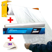 KIT_BACHE - Film de masquage standard 3M PLASTIFILM + dérouleur aimanté 48082 + cutter 50293 - 3M