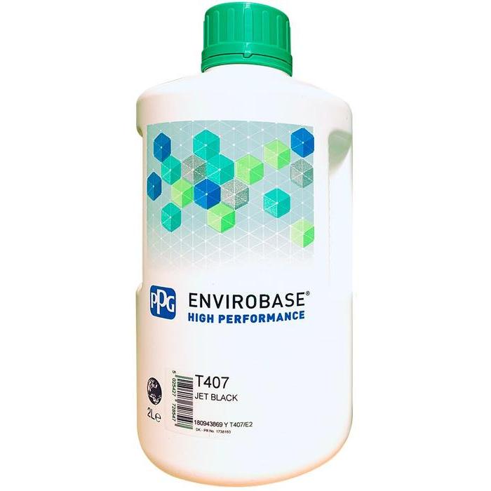 T407 - Peinture carrosserie PPG Envirobase High Performance Jet Black 2L - PPG