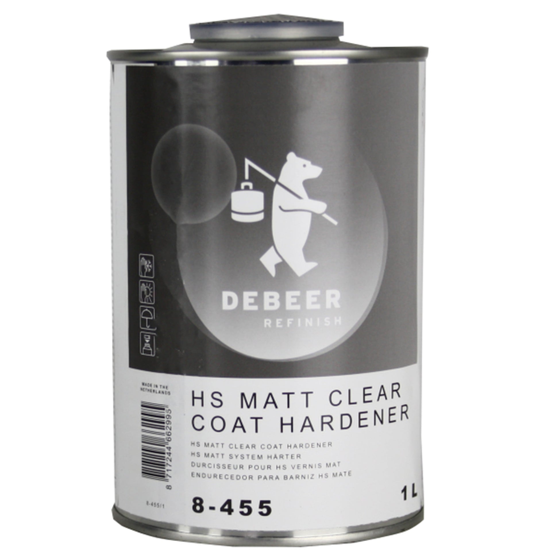 8-455 - Durcisseur DEBEER HS 1L pour vernis mat - DEBEER