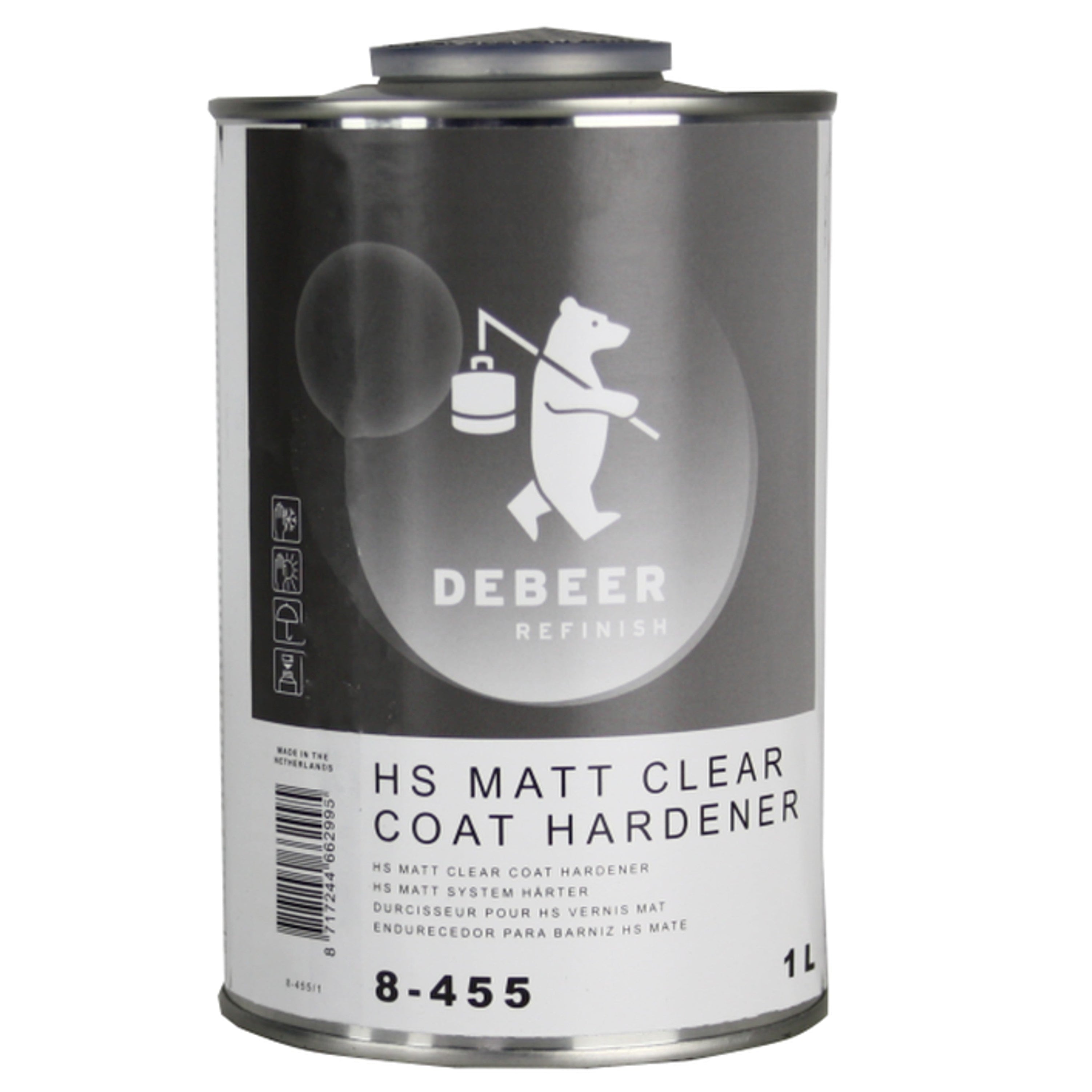 8-455 - Durcisseur DEBEER HS 1L pour vernis mat - DEBEER