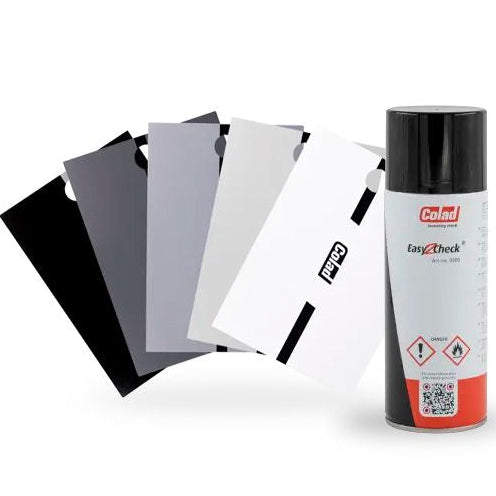 KIT_PLAQ_GF - 250 plaquettes COLAD -test gris foncé + vernis 9300 400ml - COLAD