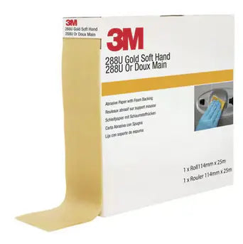 41243 -  3M Schleifmittelrolle flexibel auf Schaumstoff 288U 114mm x 25m P500