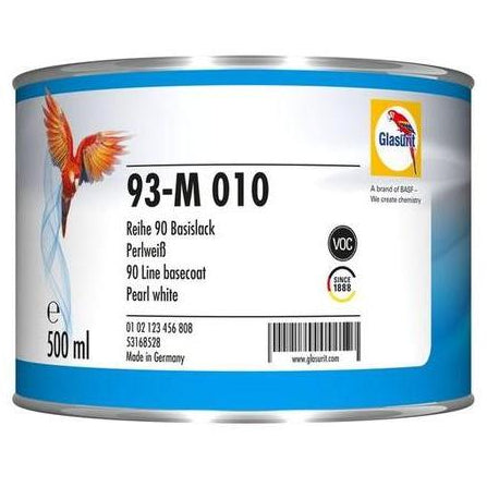 93M010 - Peinture carrosserie GLASURIT Perle blanche 0.5L - GLASURIT