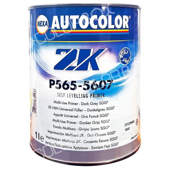 P565-5607/E1 - Primer AUTOCOLOR Gris foncé SG07 apprêt garnissant HS 1L - NEXA AUTOCOLOR