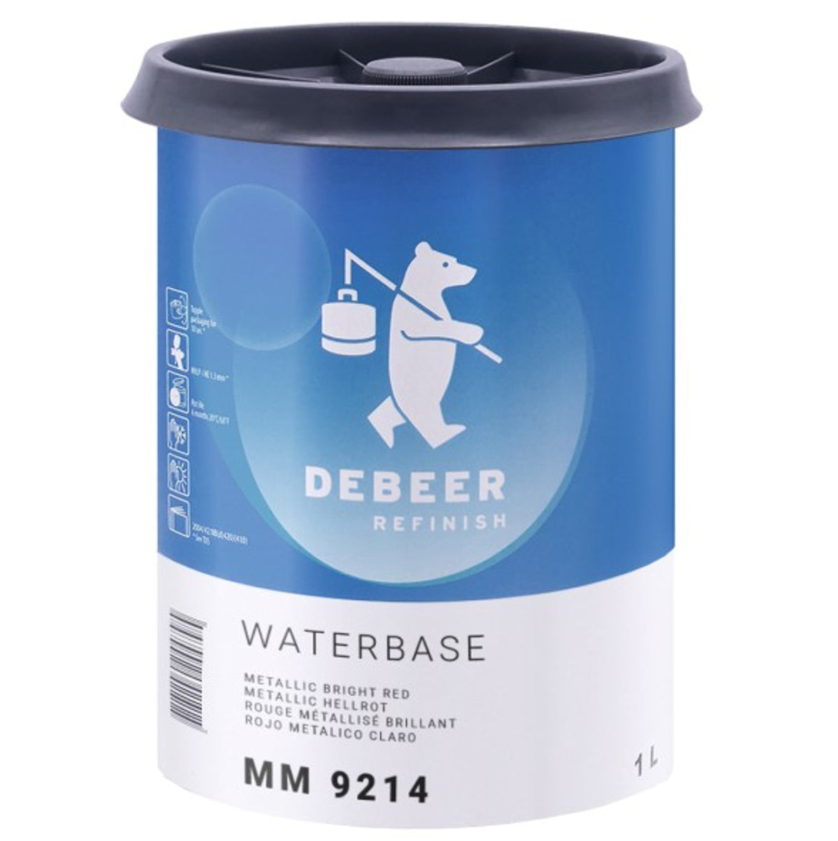9214 - Vernice Idro DEBEER Rosso ossido 1L