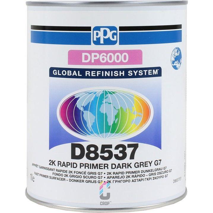 D8537 - Apprêt 2K HP séchage air PPG - Gris foncé G7 - DP6000 1L - PPG