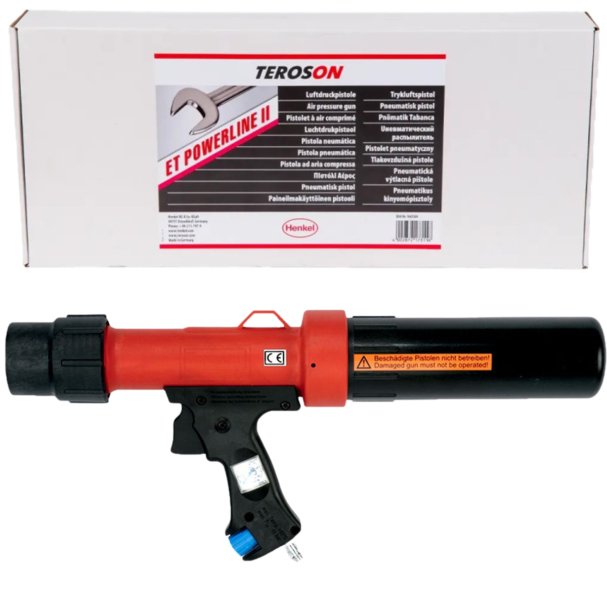 POWERLINE_II - High-pressure compressed air spraygun for windshield glue