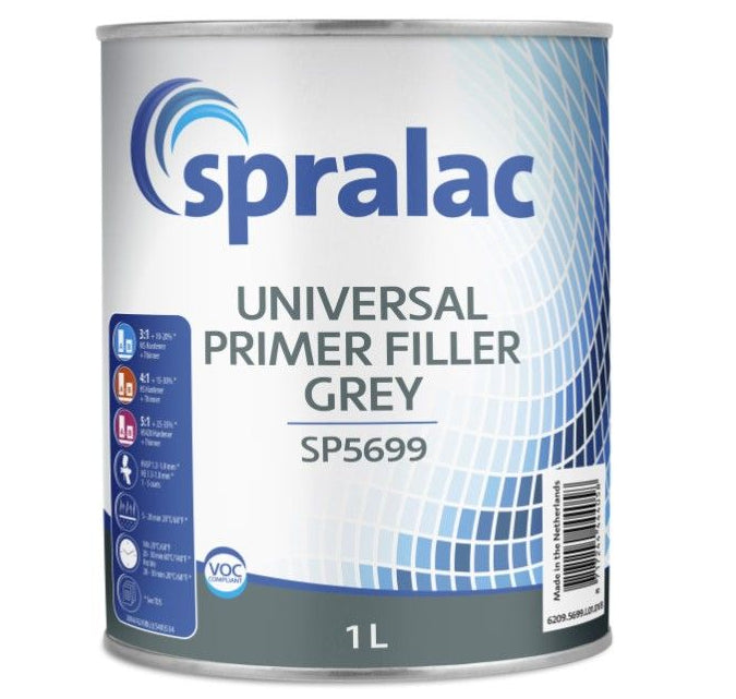 SP5699 - Apprêt SPRALAC Gris mouillé mouillé 1L - SPRALAC