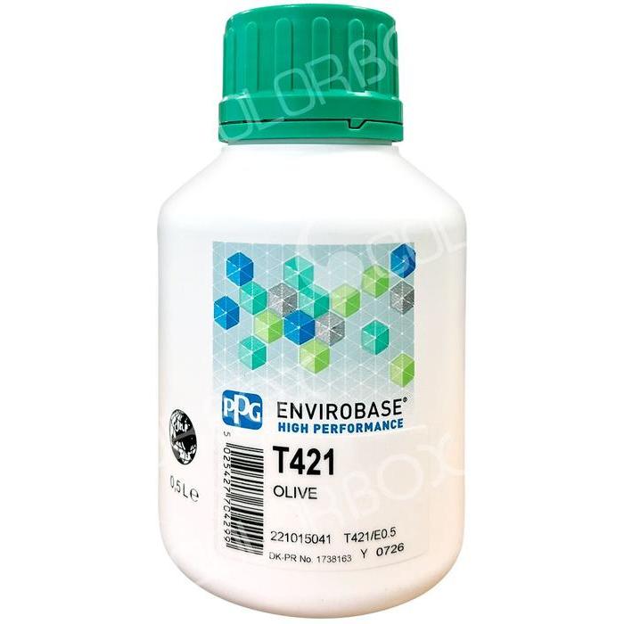 T421 - Peinture carrosserie PPG Envirobase High Performance Olive 0.5L - PPG