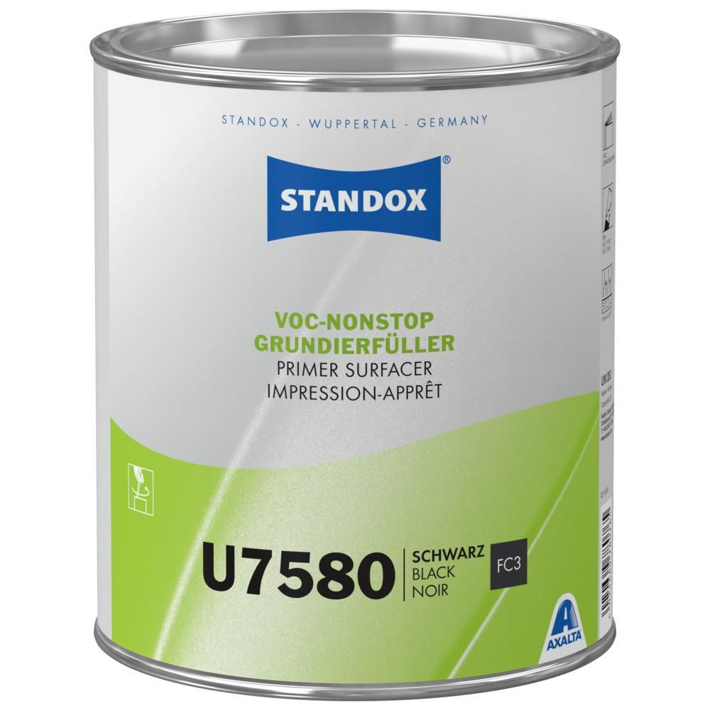 02078076 -  Impression apprêt STANDOX Noir U7580VOC Nonstop 3.5L - STANDOX