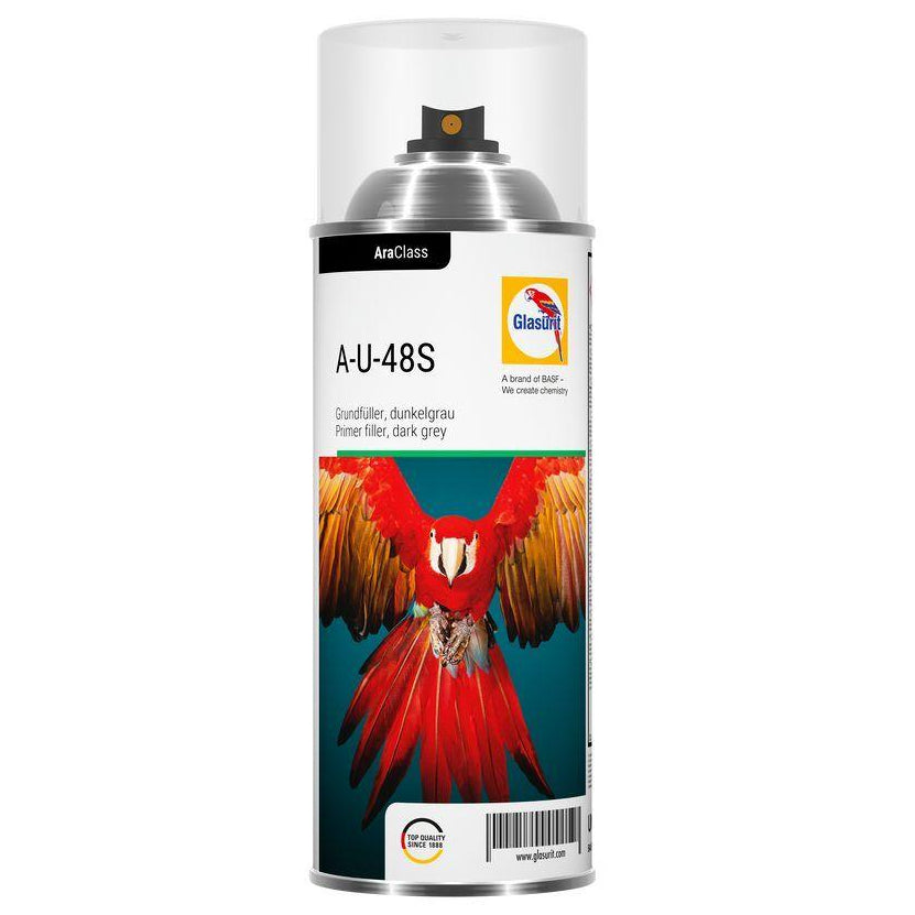 A-U-48S -Apprêt GLASURIT Gris foncé - primer filler 400ml - GLASURIT