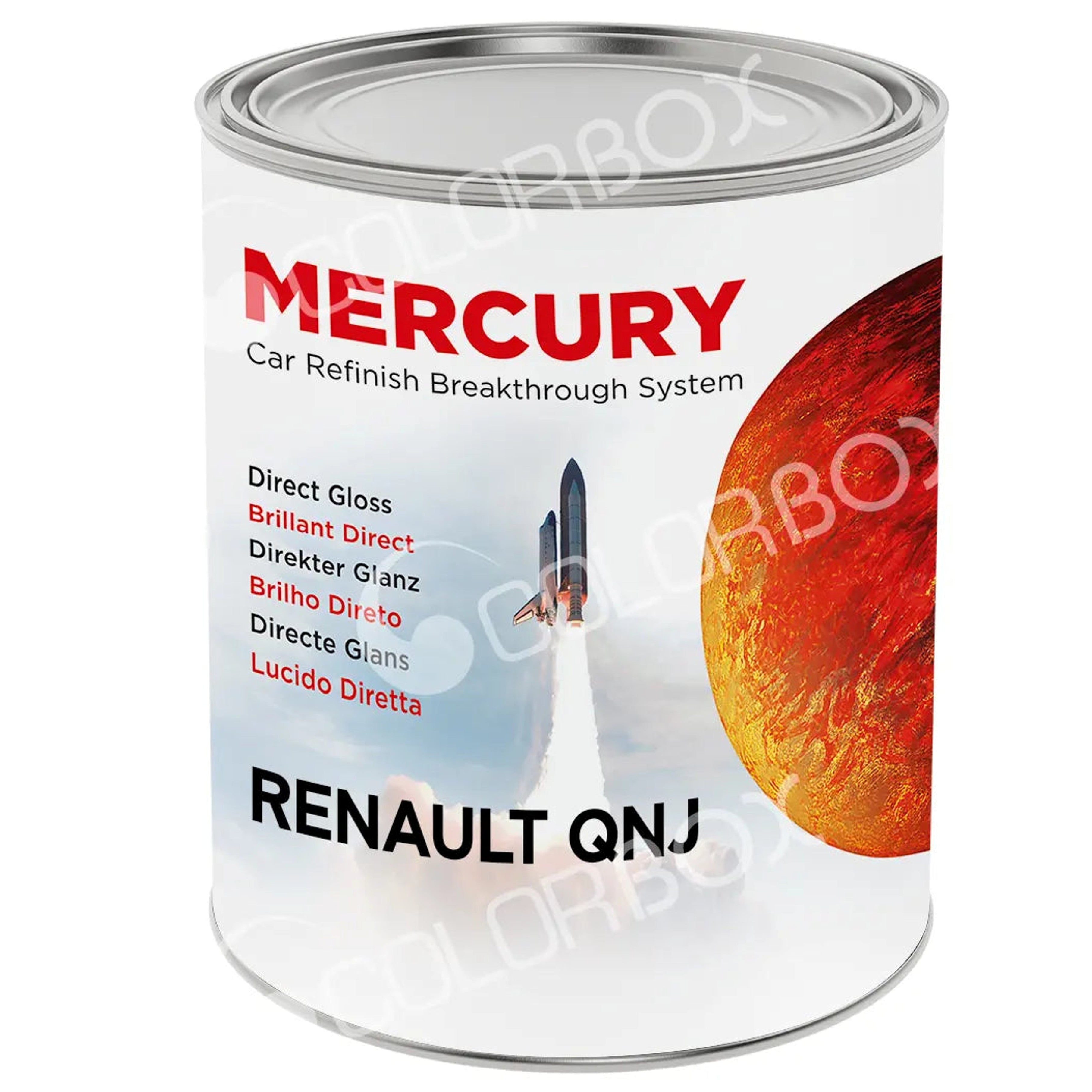 Blanc solvant 2K Colorimétrie compatible 95% parc auto 1L - MERCURY