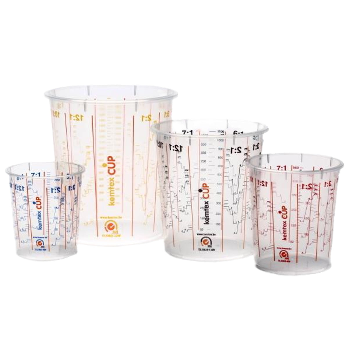 CUPMIX - 202 graduated cups 4 assorted sizes