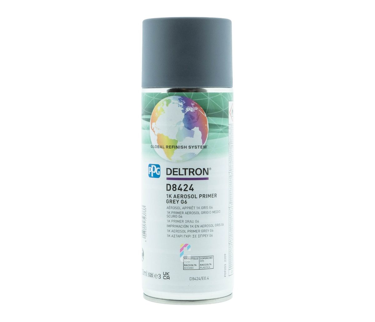 D8424 - Mittelgrauer 1K-Grundierfüller G6 PPG Spray 400ml