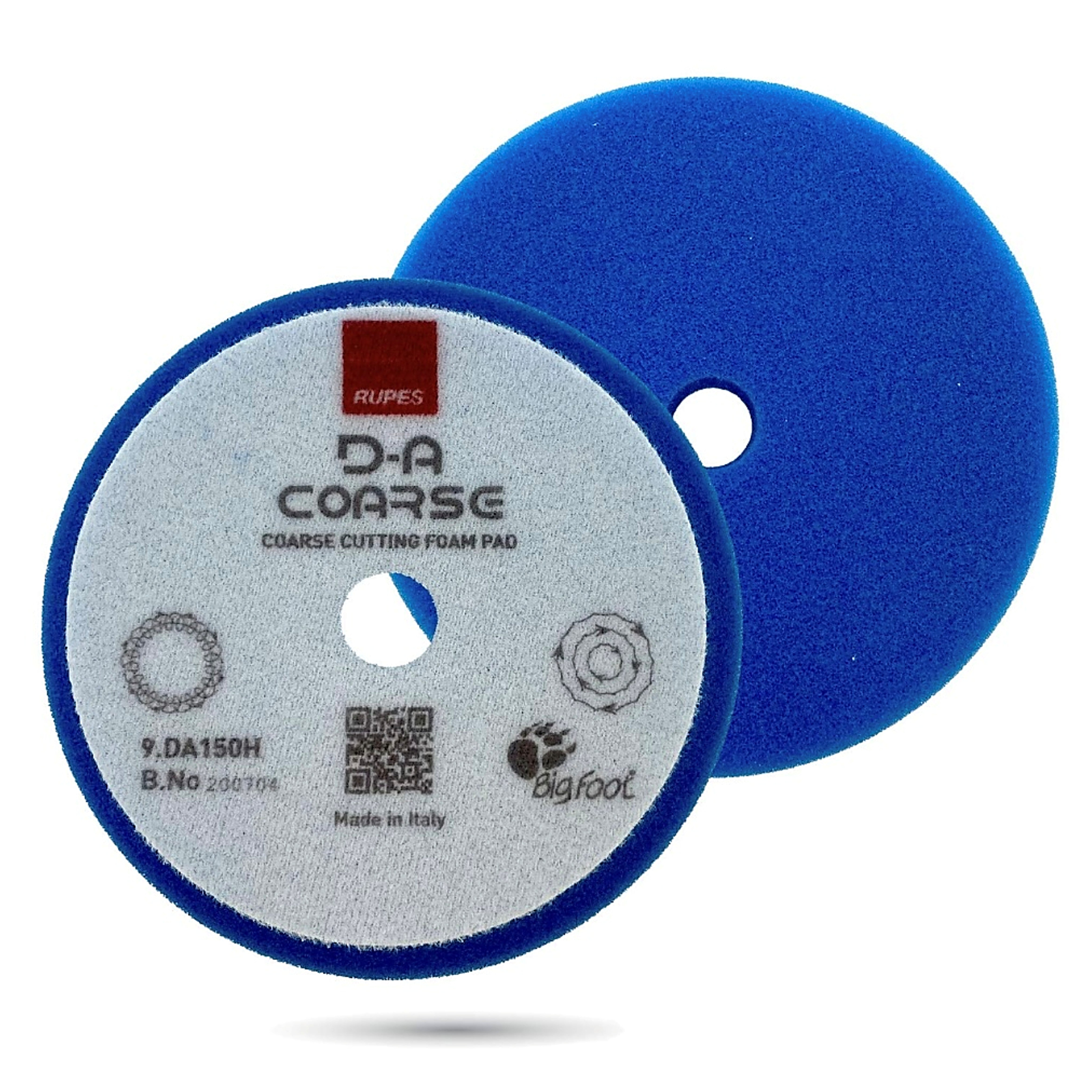 DA_150H - 1 mousse velcro à polir DA Coarse High Performance RUPES 75mm diamètre 150mm - RUPES