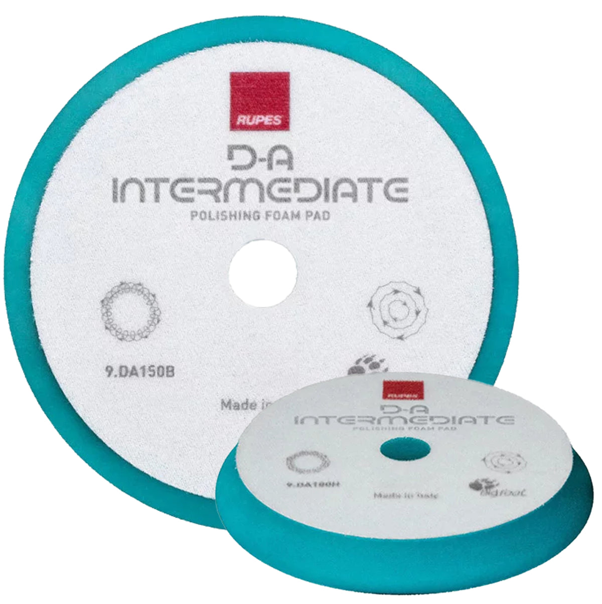 DA_150B - 1 tampon RUPES de polissage médium bleu diamètre 150mm