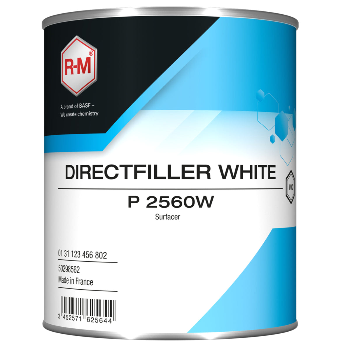 DIRECTFILLER_WHITE - Primer RM Blanc isolant & Mouillé sur mouillé sans ponçage 2K P2560W 1L