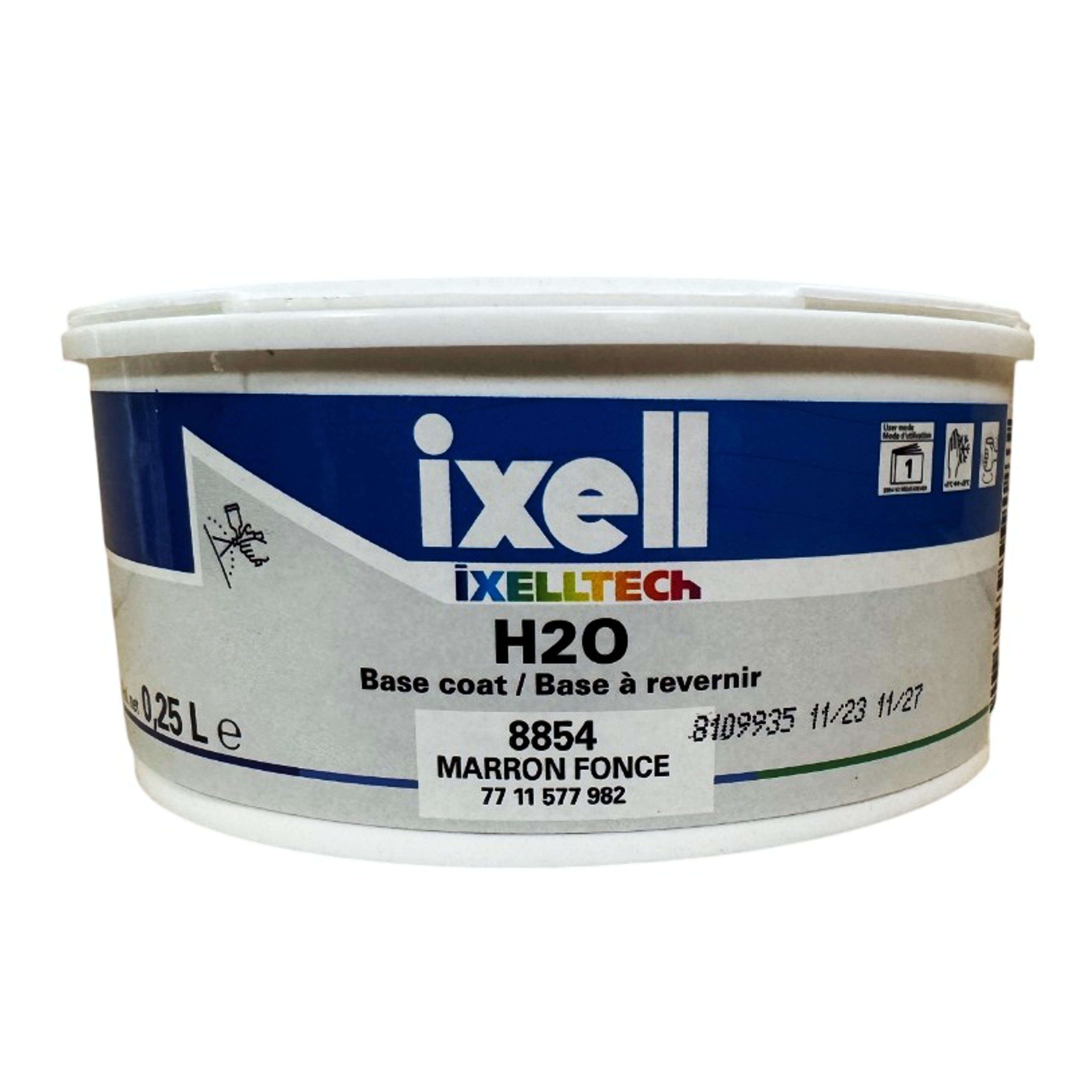 8854 - Peinture carrosserie IXELLTECH 7711577982 Marron foncé 0.25L - IXELLTECH