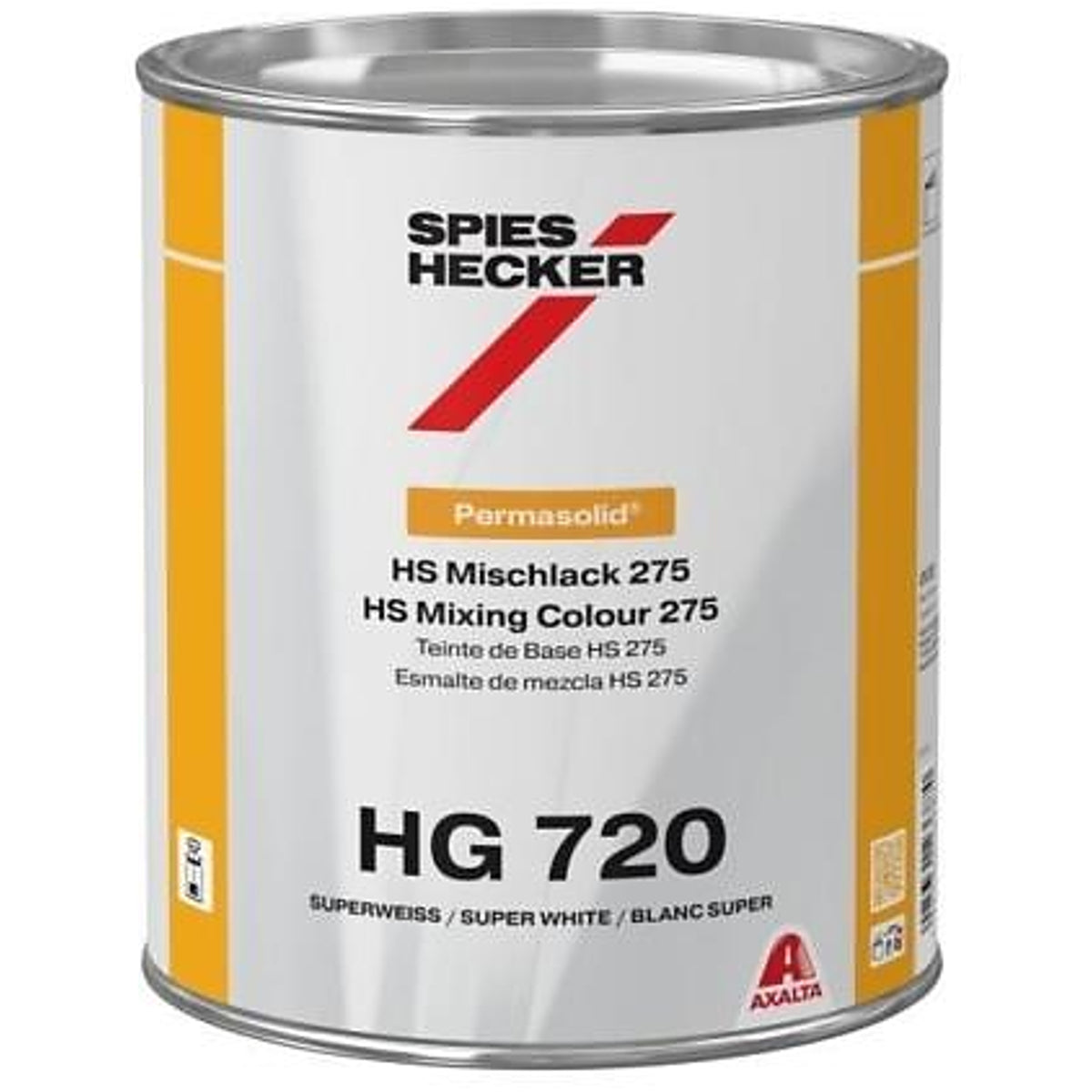 HG720 - SPIES HECKER karrosserimaling Hvid blank direkte 3,5L