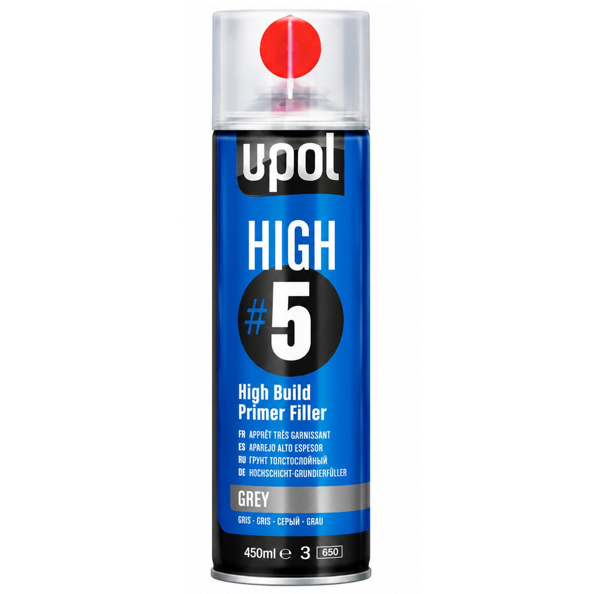 HIGHG/AL - UPOL Primer Spuitbus grijze vullende primer 450ml