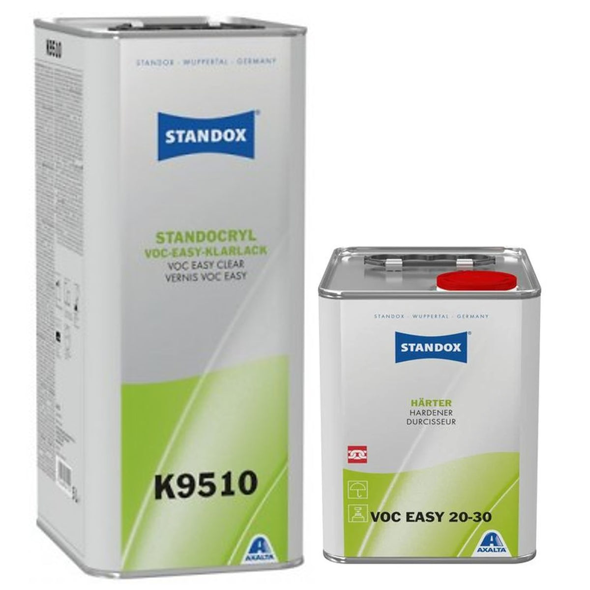 KIT_K9510_STANDARD - STANDOX klarlak kit EASY 02084151 + 1 standard hærder 02086223 2.5L