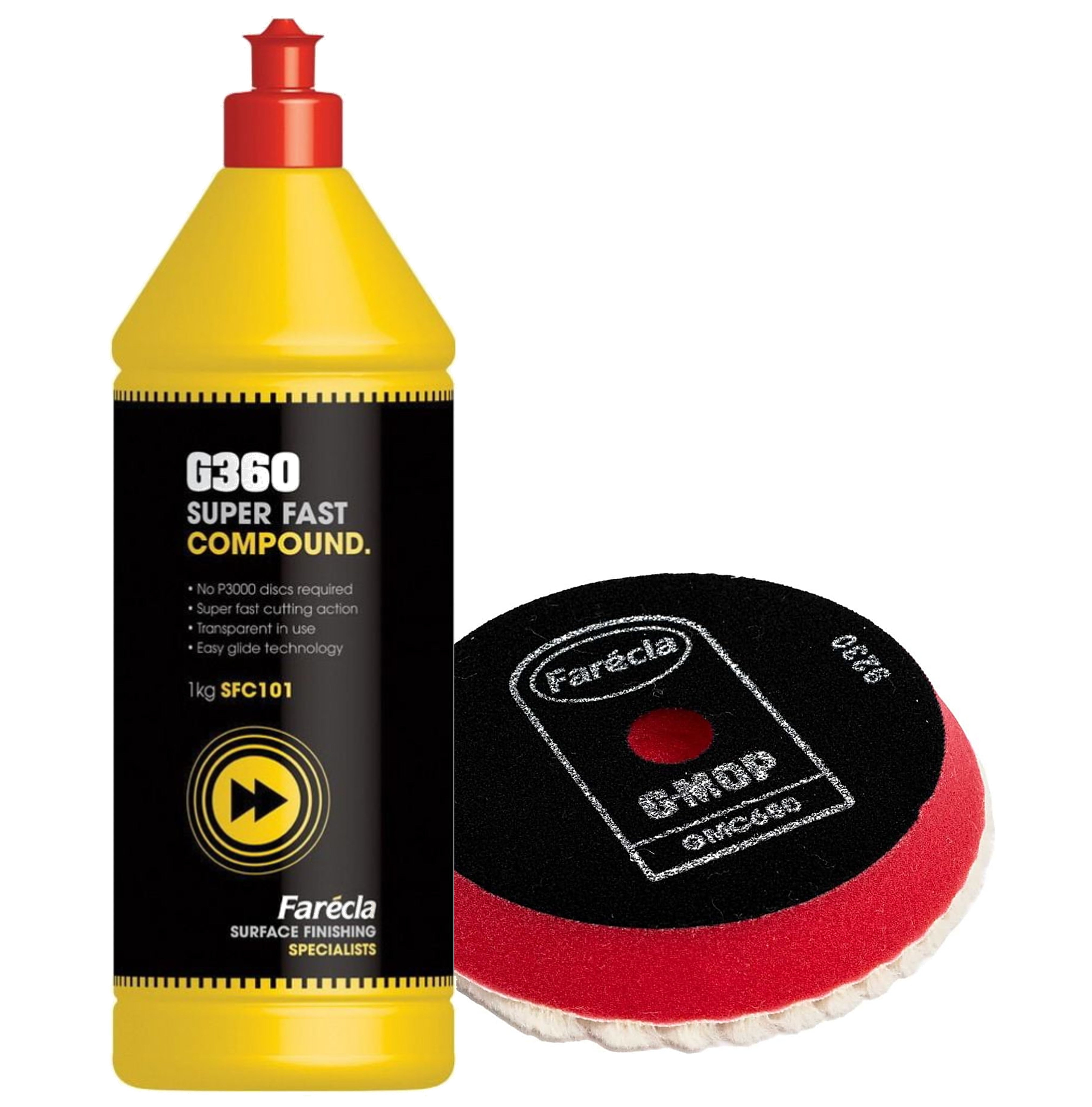 KIT_SFC101 - Kit liquide de polissage SFC101 + Mousse super coupe GMC650 - FARECLA
