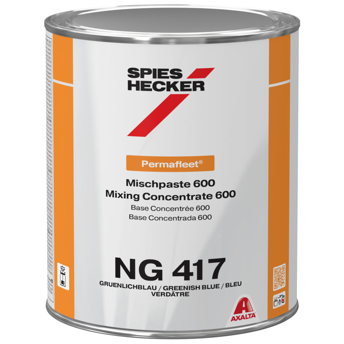 NG417 - Lastbilsmaling SPIES HECKER Blågrøn Permafleet koncentreret 600 1L