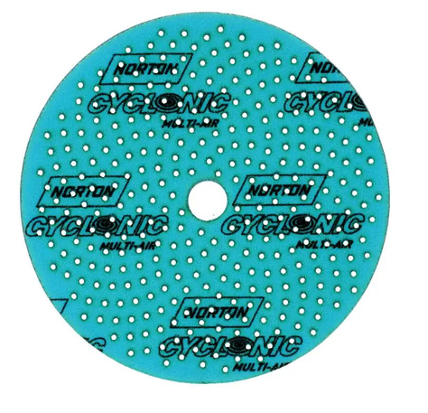 66261151684 - 50 disques NORTON Cyclonic turquoise 150mm pour estompage et raccord