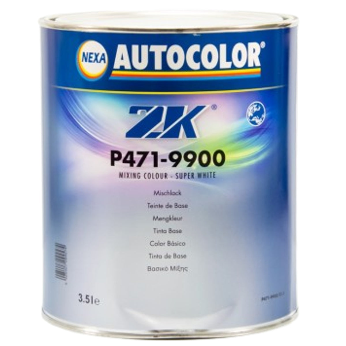 P471-9900 - Peinture carrosserie AUTOCOLOR Blanc Brillant Direct 3.5L