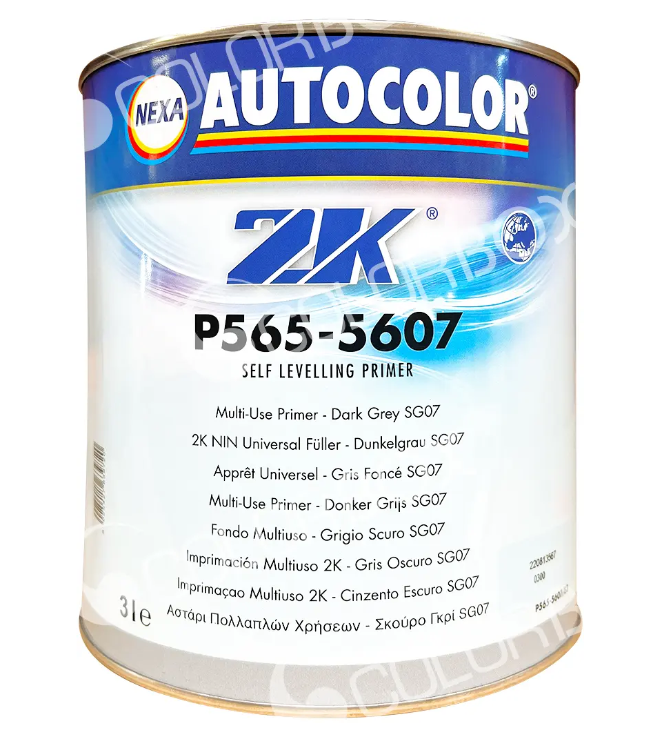 P565-5607 - Primer AUTOCOLOR Gris foncé SG07 apprêt garnissant HS 3L - NEXA AUTOCOLOR