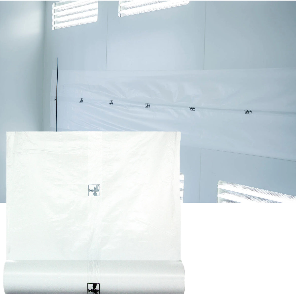 PLA32 - Beschermingsrol voor spuitcabinewanden 260cm x 100m
