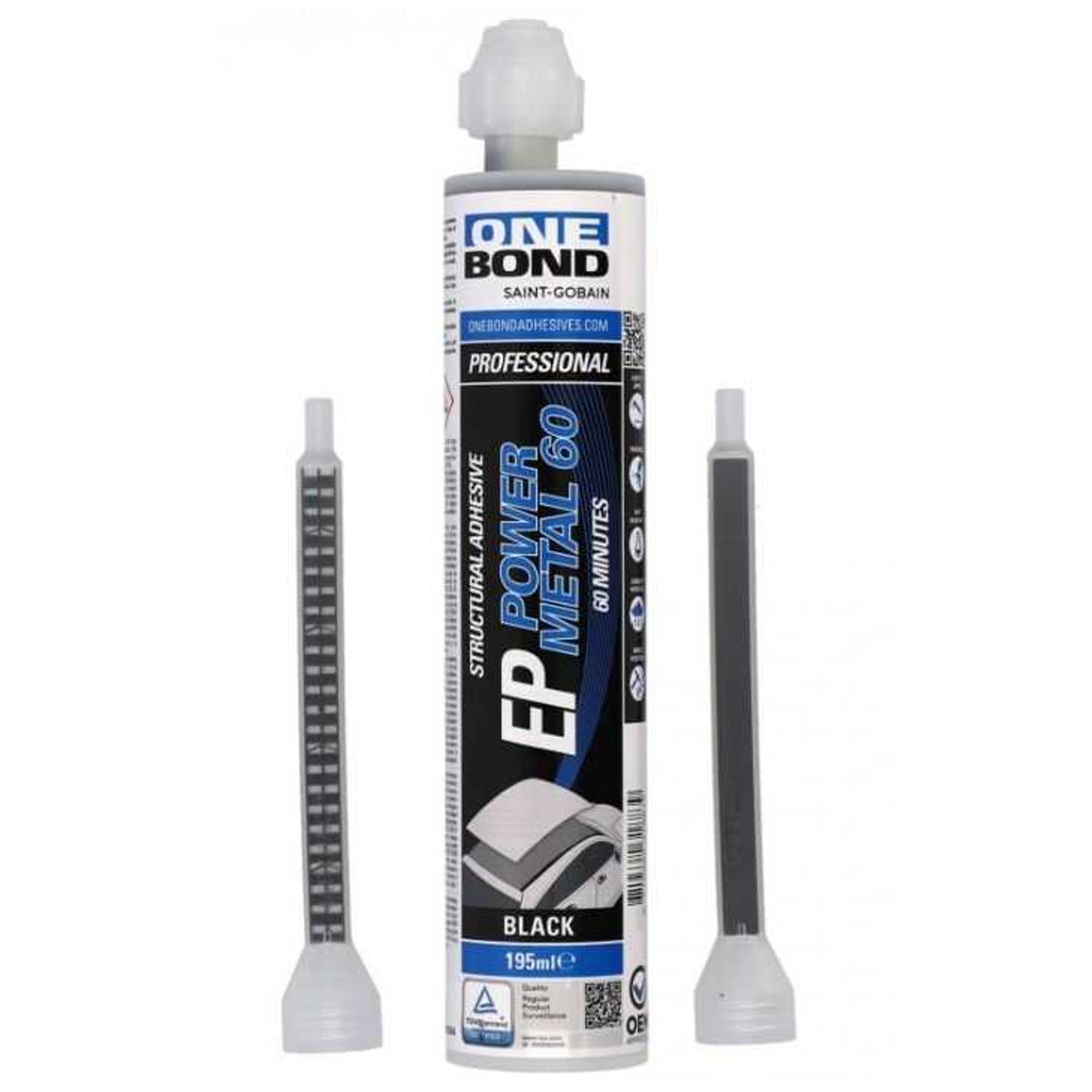 POWER_METAL_60 - One Bond epoxylim för metall på 60 minuter patron 195ml