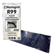R99 - 8 plaques insonorisantes R99 auto adhésives 50x25cm - RESTAGRAF