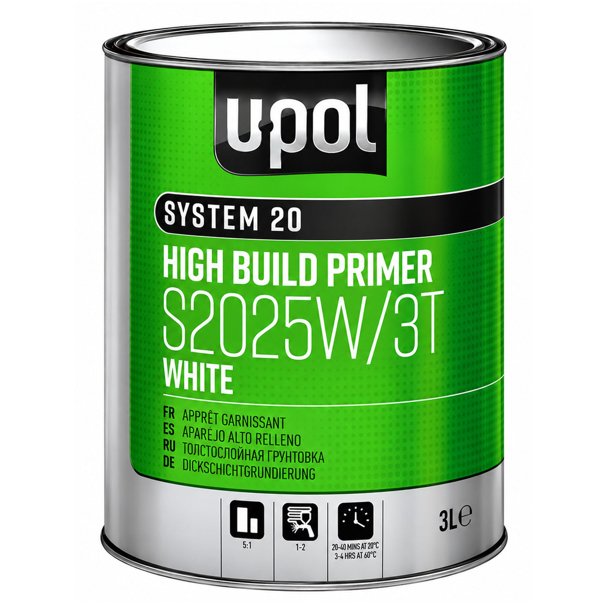 S2025W/3T - Primer UPOL garnissant blanc 4:1 3L