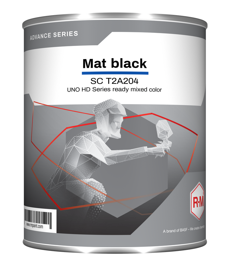 SCT2A204 - RM Mat Black Ready Mixed Color prêt à l'emploi 1L