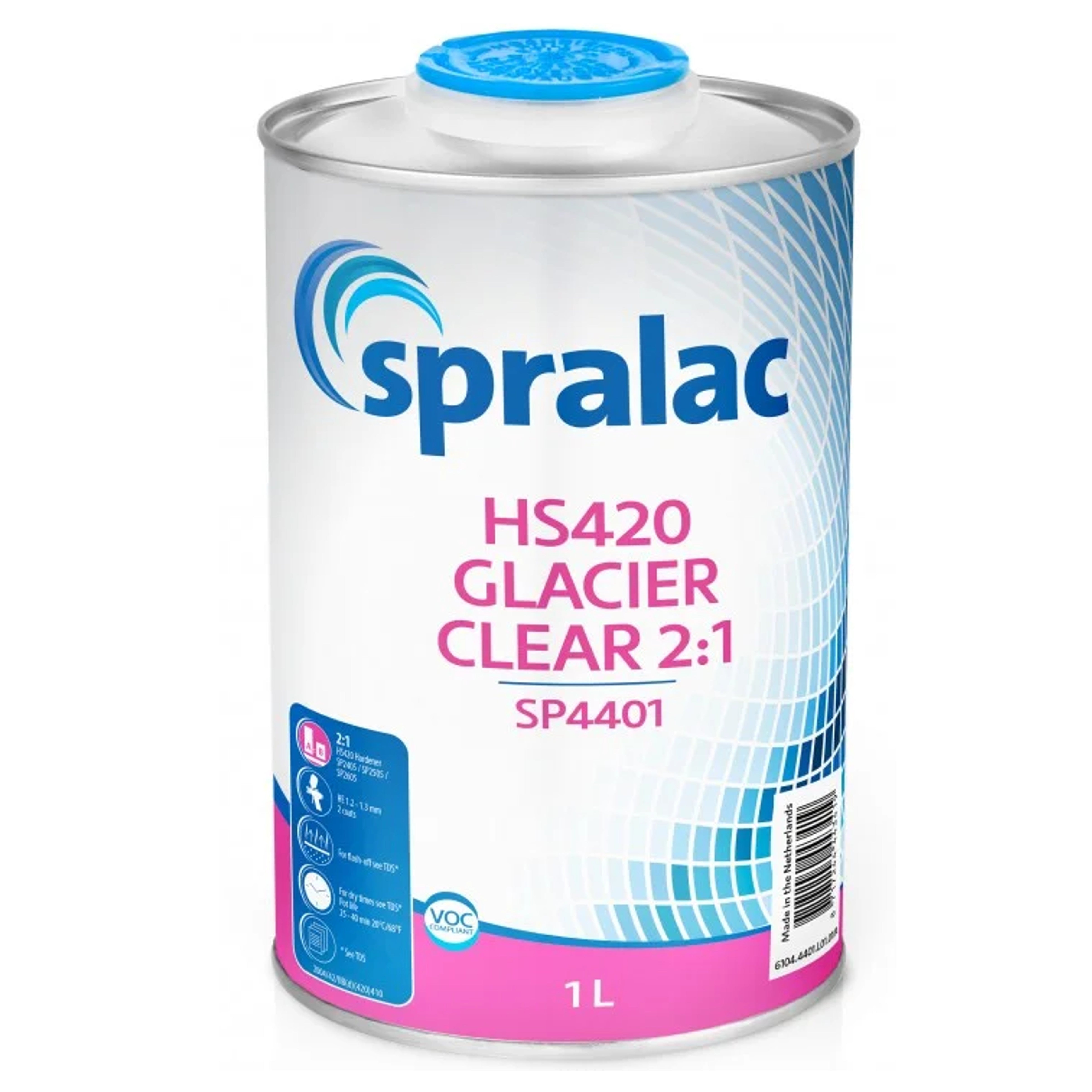 SP4401/1 - SPRALAC lack HS420 Glacier Clear 1L