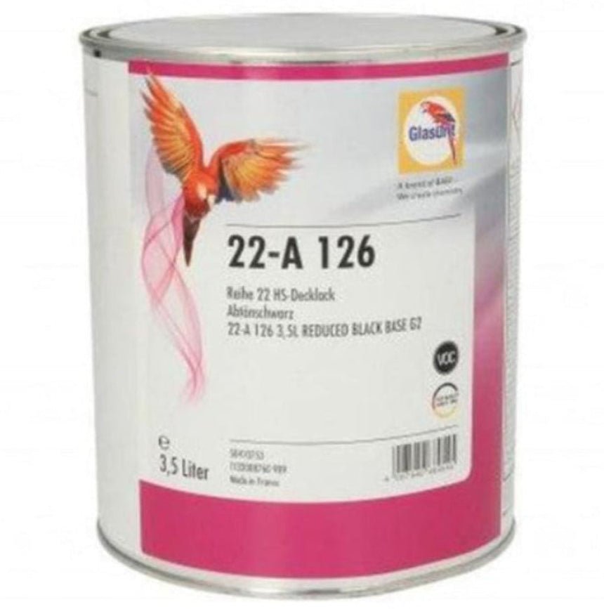22A126 - Peinture carrosserie GLASURIT Reduced black 3.5L - GLASURIT