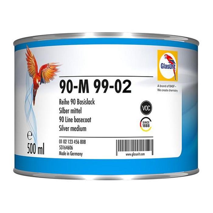 90M9902 - Peinture carrosserie GLASURIT Silver fine 0.5L - GLASURIT