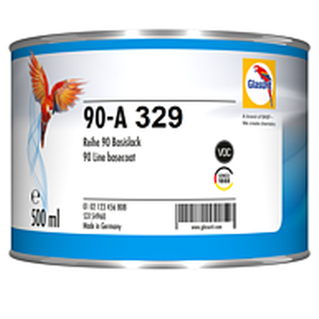 90A329 - Peinture carrosserie GLASURIT Rouge 0.5L - GLASURIT