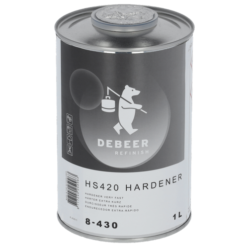 8-430 - Durcisseur DEBEER Très rapide HS420 1L pour vernis 8-714 et 8-615 - DEBEER