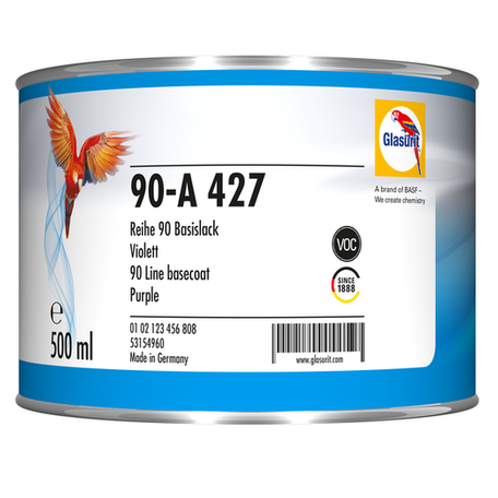90A427 - Peinture carrosserie GLASURIT Violet 0.5L - GLASURIT