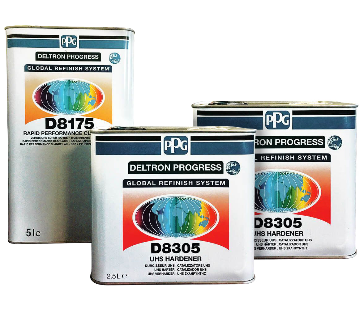 PPG Karosserielack, schnelltrocknend Kit D8175 5L und sein Härter D8305 2.5L