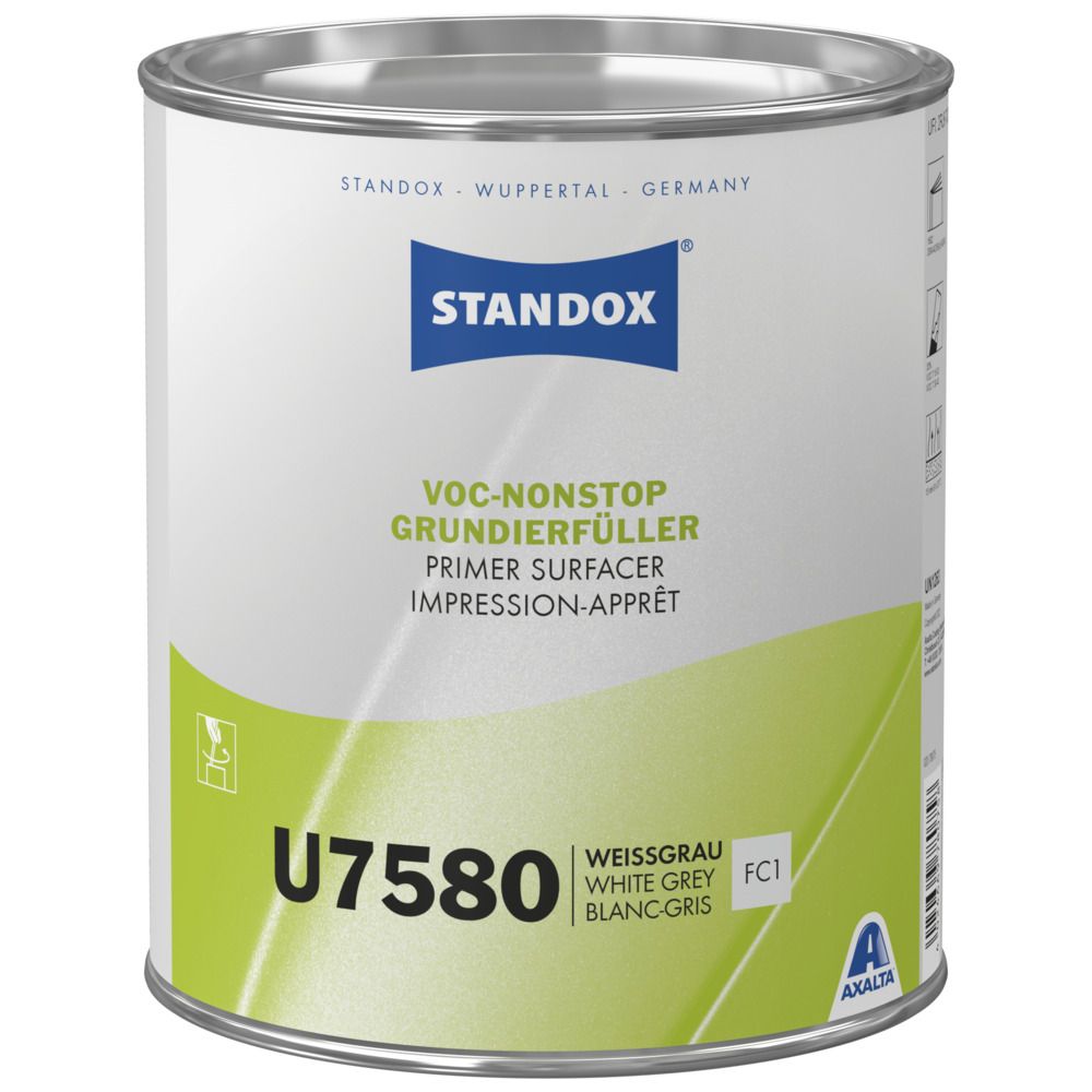 02078075 - Impression apprêt STANDOX Blanc gris U7580 VOC Nonstop 3.5L - STANDOX