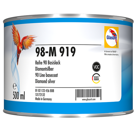 98M919 - Peinture carrosserie GLASURIT Diamont silver 0.5L - GLASURIT