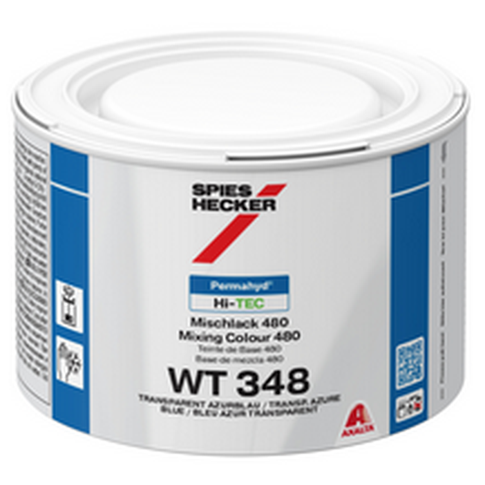 WT348 - Peinture carrosserie SPIES HI TEC Bleu azur transparent 0.5L - SPIES HECKER