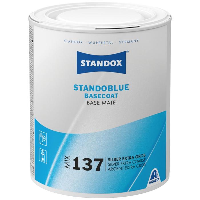 MIX137 - Peinture carrosserie STANDOBLUE Silver extra coarse 1L - STANDOBLUE