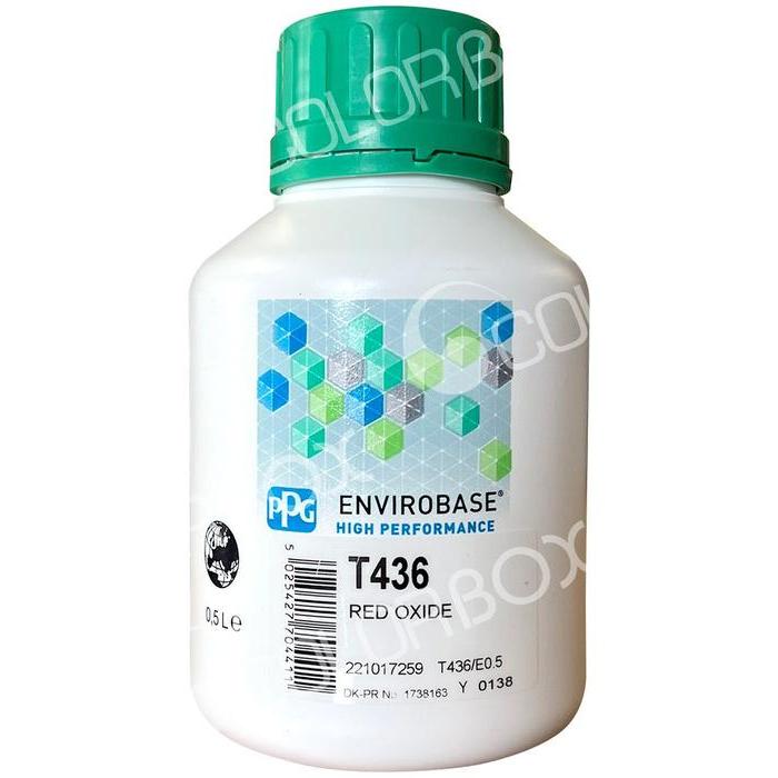 T436 - Peinture carrosserie PPG Envirobase High Performance Rouge oxyde 0.5L - PPG