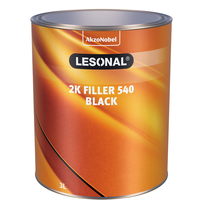 522619 - Primer 2K garnissant LESONAL Noir mouille mouille 540 3L - LESONAL